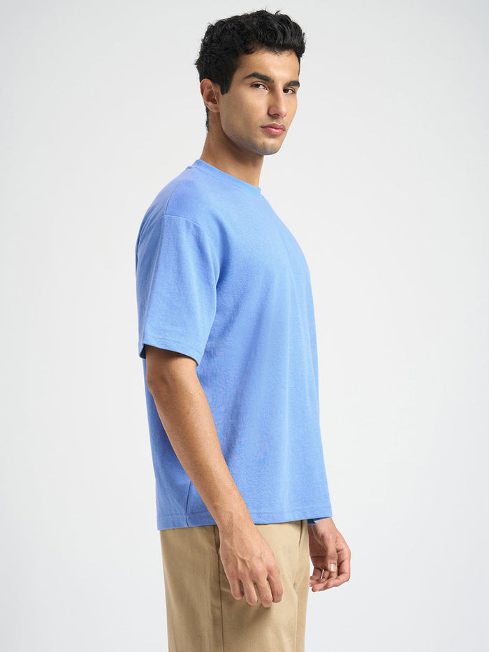 O-Neck Loose Fit T-shirt - Blue
