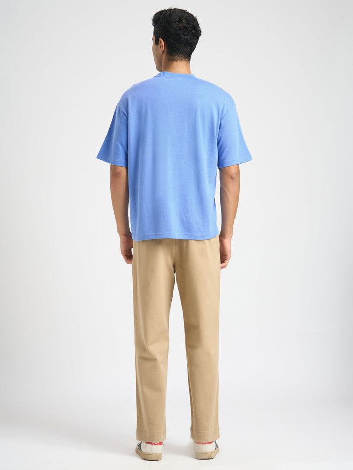 O-Neck Loose Fit T-shirt - Blue