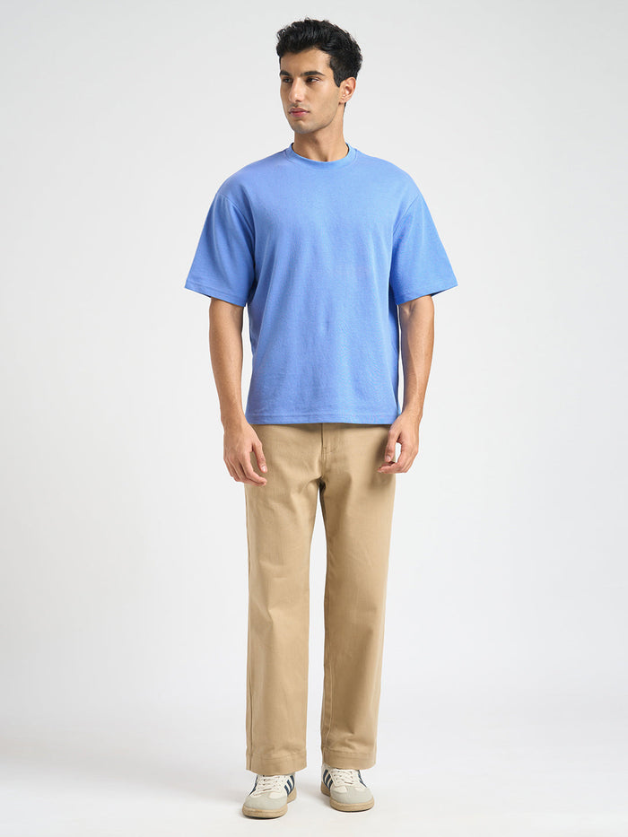 O-Neck Loose Fit T-shirt - Blue