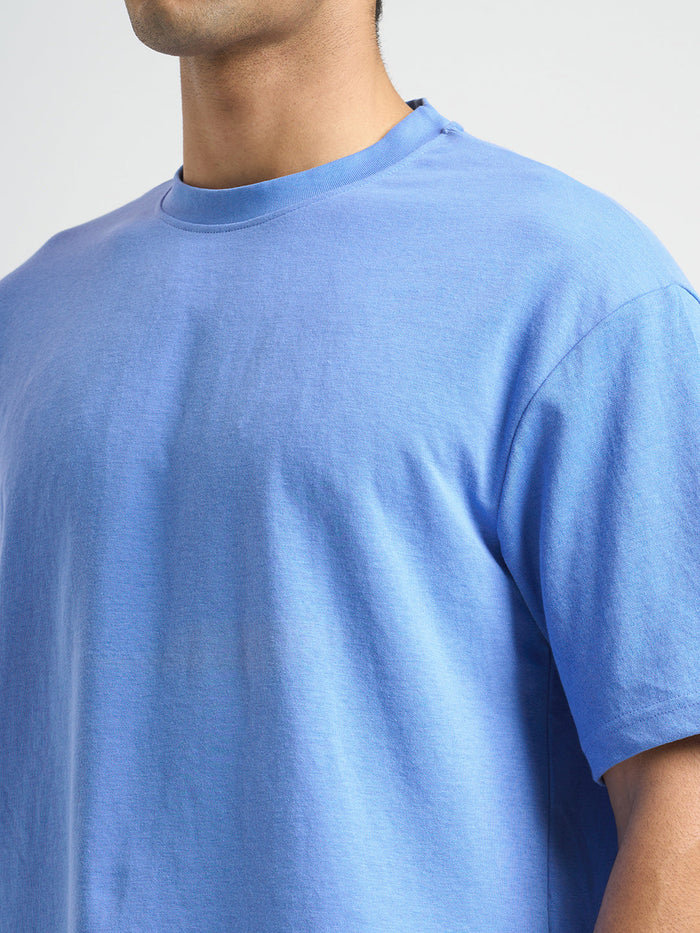O-Neck Loose Fit T-shirt - Blue
