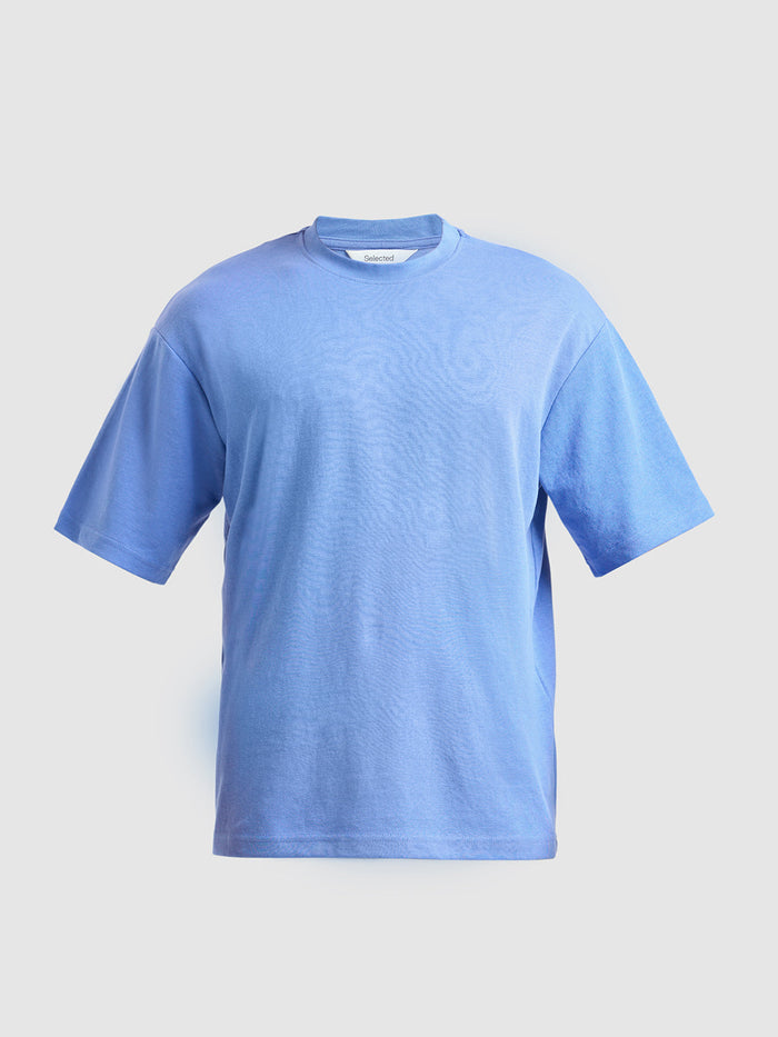 O-Neck Loose Fit T-shirt - Blue