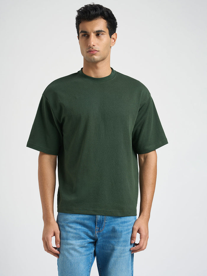 O-Neck Loose Fit T-shirt - Green