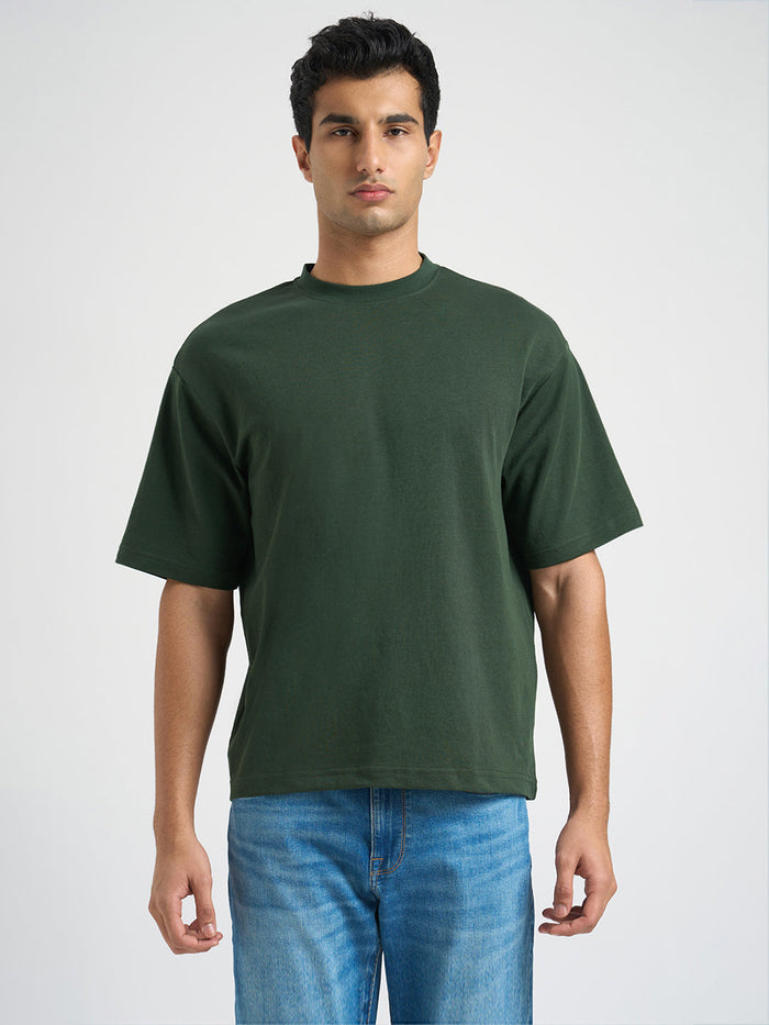 O-Neck Loose Fit T-shirt - Green