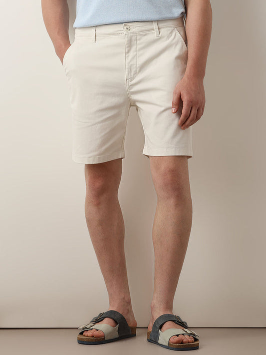 Off-White Mid Rise Chino Shorts