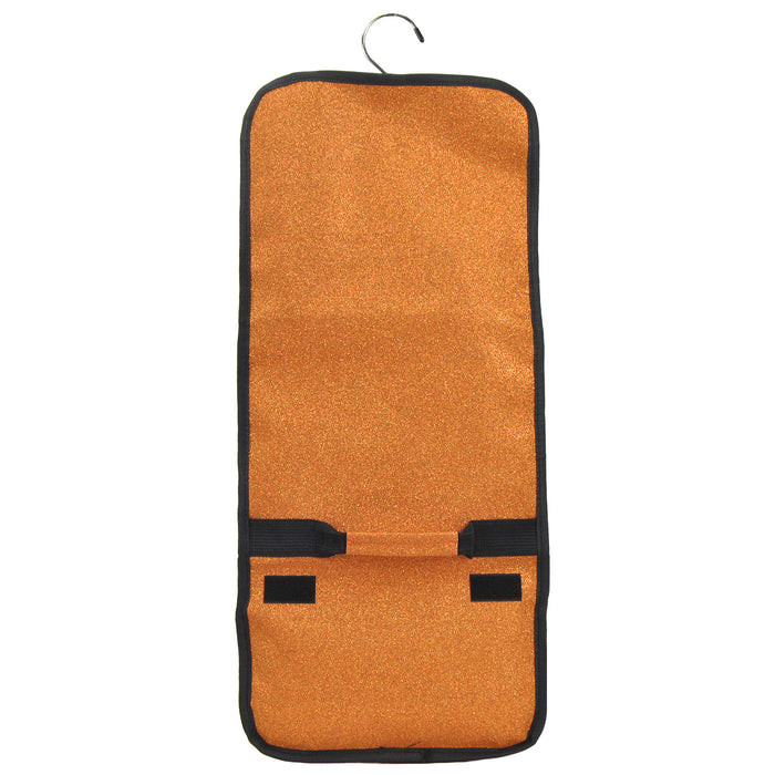 Orange Glitter NGIL Traveling Toiletry Bag