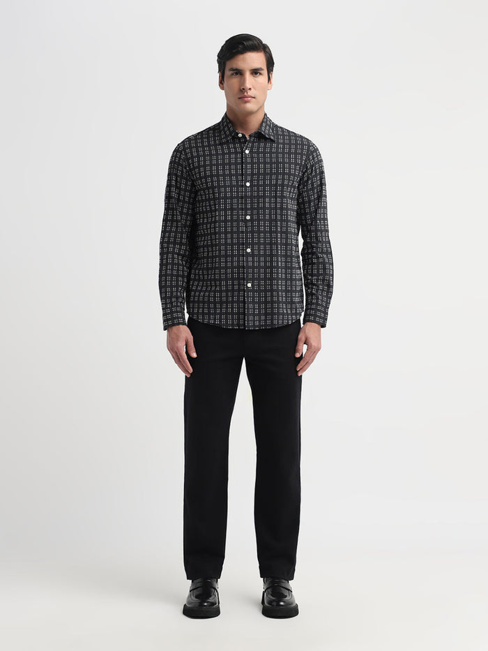 Organic Cotton Dobby Check Shirt