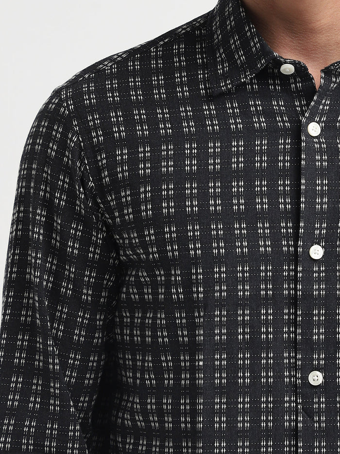 Organic Cotton Dobby Check Shirt