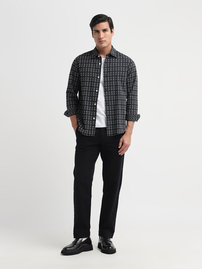 Organic Cotton Dobby Check Shirt