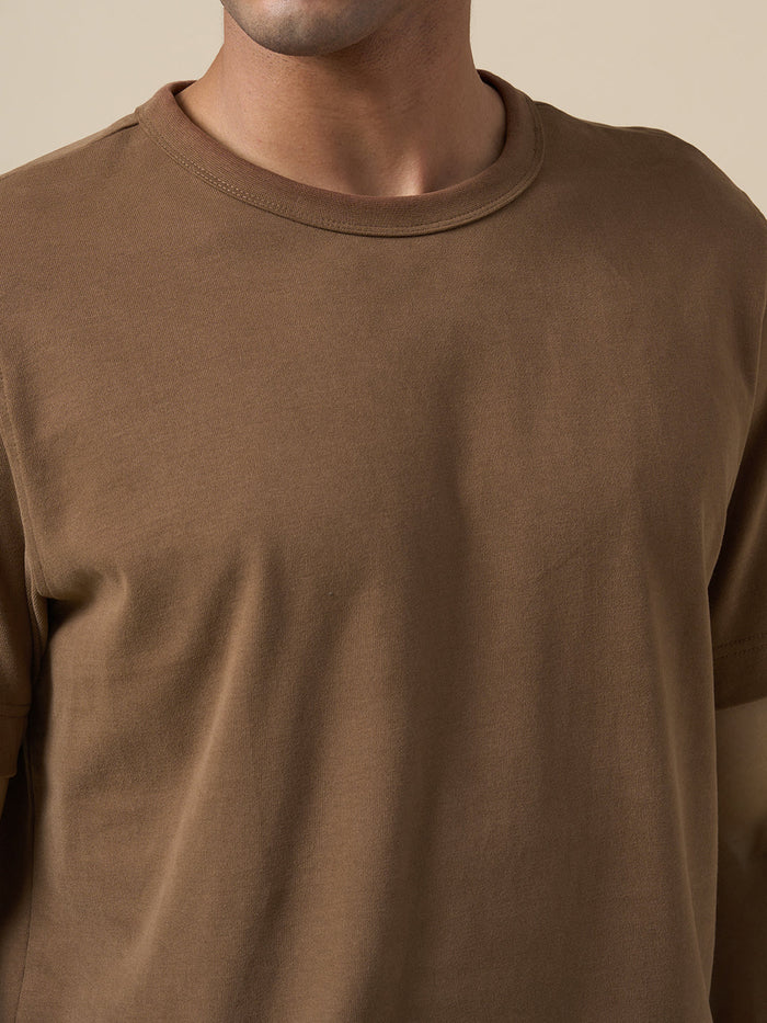 Organic Cotton T-shirt - Brown