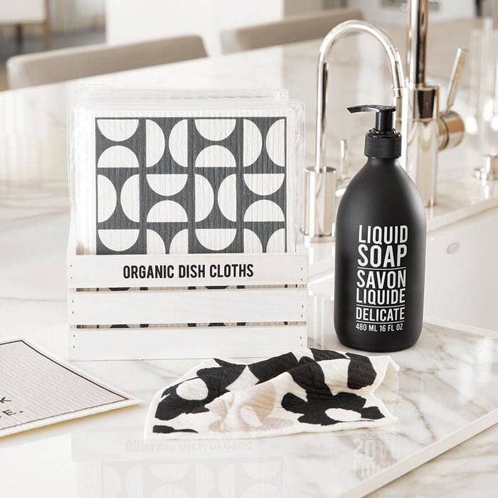 Organic Dish Cloth - You Wash I Will Drink Wine