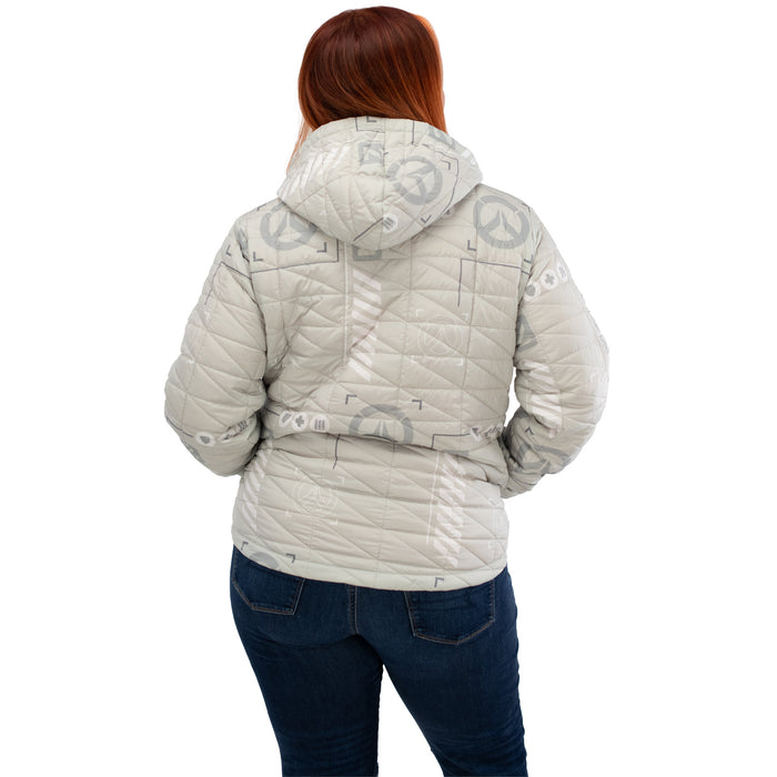 Overwatch 2 Logo White Half-Zip Pullover Jacket - Back View