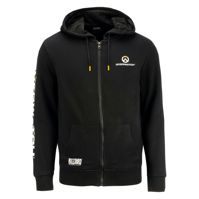 Overwatch Logo Black Zip-Up Hoodie - Front View