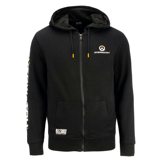 Overwatch Logo Black Zip-Up Hoodie - Front View