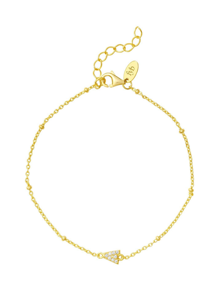 Petite Initial Chain Bracelet