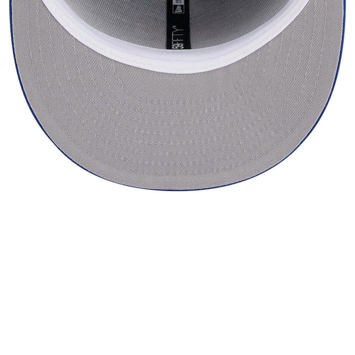 Pictured is this NBA Hardwood Classic Philadelphia 76ers 59FIFTY Fitted cap in blue. 2