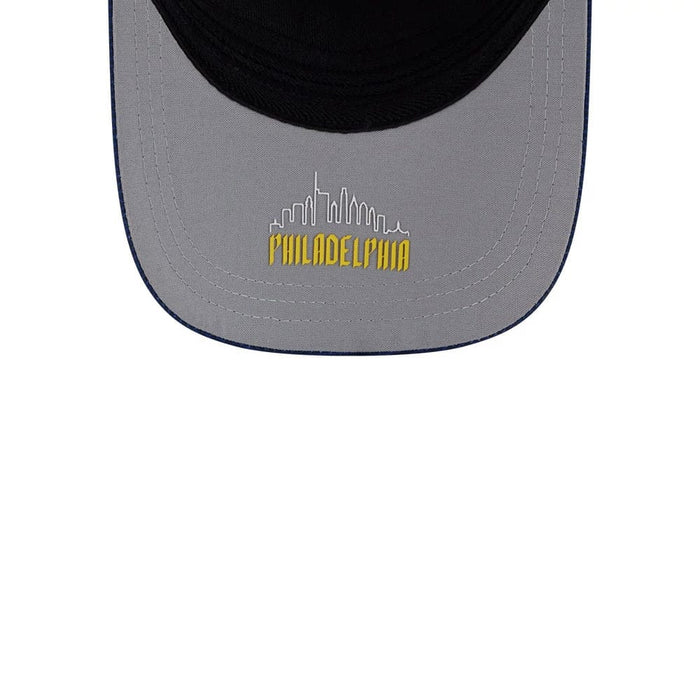 Pictured is this MLB City Connect Philadelphia Phillies 39THIRTY M-Crown A-Frame Stretch Fit cap in Blue. 2