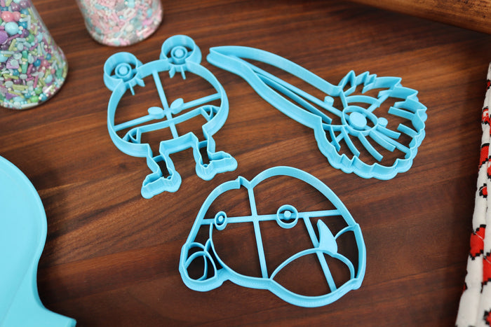 Plant Minions Enemies, Set 1 - Cookie Cutters - Aristocrab, Breadbug, Bulborb, Burrowing Snagret, Mamuta - Tiny Treasure Hunters Cutters