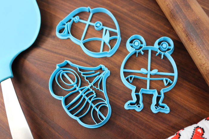 Plant Minions Enemies, Set 1 - Cookie Cutters - Aristocrab, Breadbug, Bulborb, Burrowing Snagret, Mamuta - Tiny Treasure Hunters Cutters