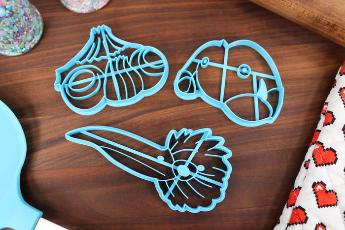 Plant Minions Enemies, Set 1 - Cookie Cutters - Aristocrab, Breadbug, Bulborb, Burrowing Snagret, Mamuta - Tiny Treasure Hunters Cutters