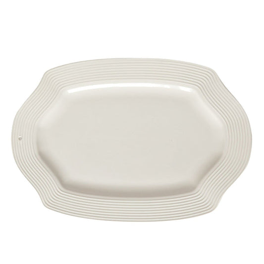 Platter Pretty Pinstripes White