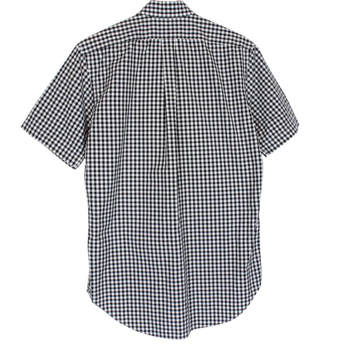 Polo Ralph Lauren Black and White Gingham Check Short Sleeve Cotton Shirt