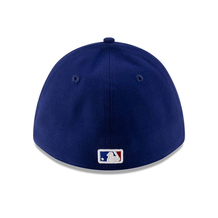 Pictured is this MLB Player Replica Texas Rangers 39THIRTY M-Crown Stretch Fit cap in dark blue. 5