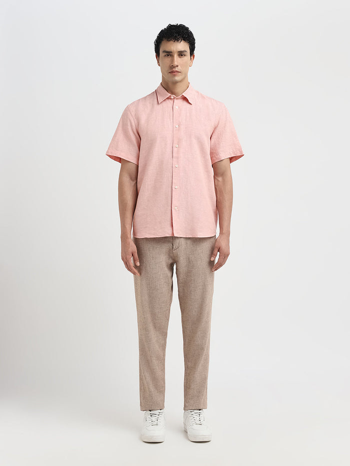 Regular Fit Linen Blend Shirt