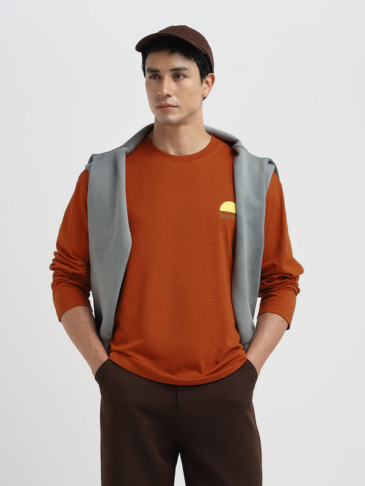 Relaxed Fit Printed O-Neck T-Shirt