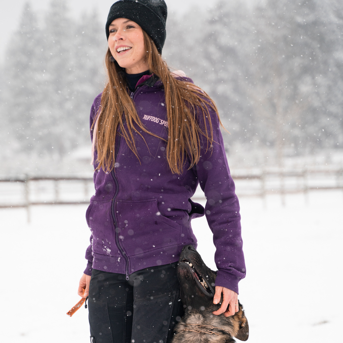 Ruffdog ODIN Hooded Fleece Dog Trainer Jacket ORCHID SAVE 60%