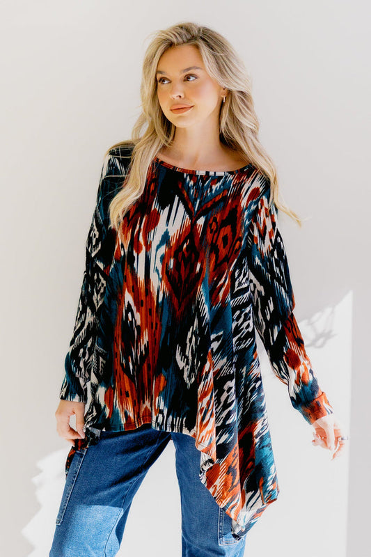 Rustic Bloom Tunic