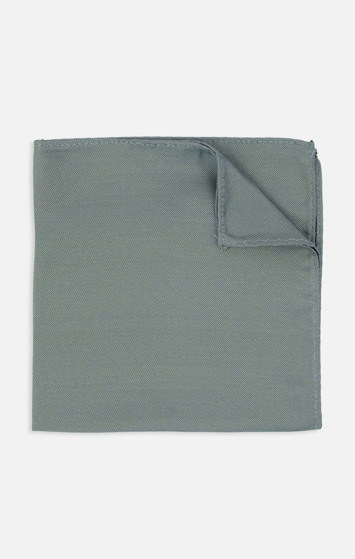 Sam Pocket Square ~ Deep Sage Solid