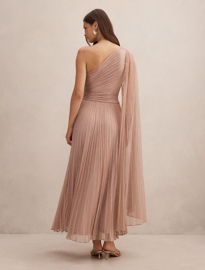 Samara One Shoulder Plisse Maxi Dress Forever New