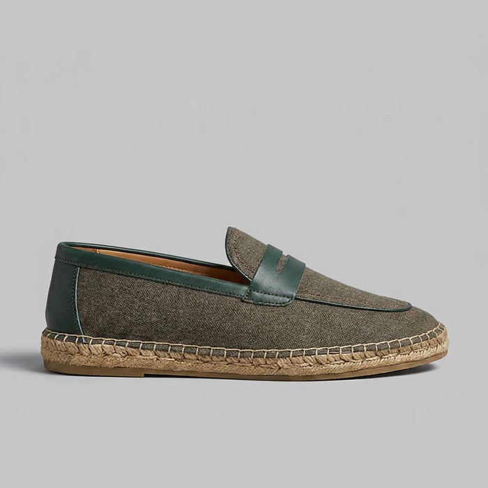 Sanary-Herringbone-Espadrille-forest-green