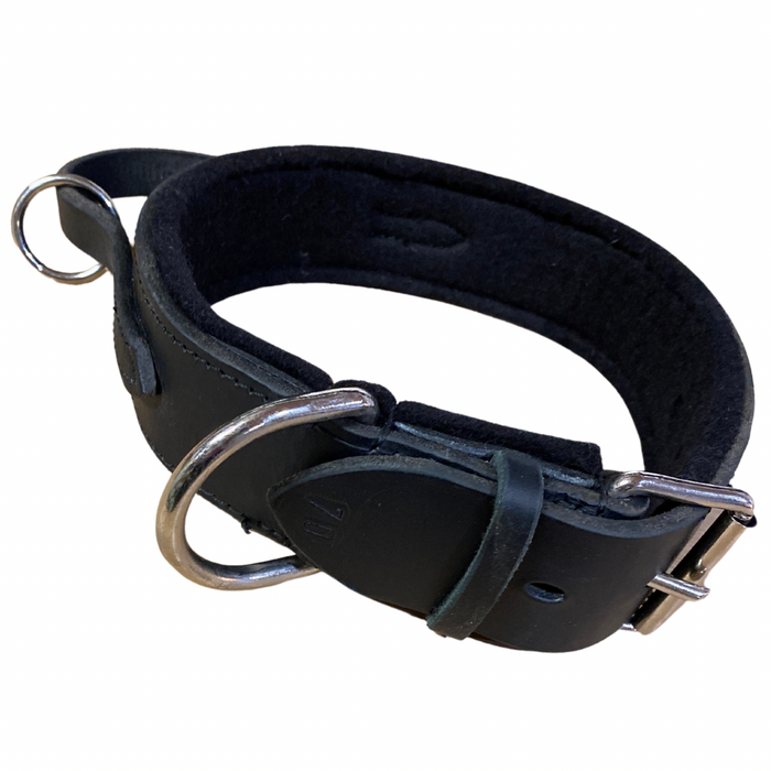 Schweikert Leather Agitation Collar with handle