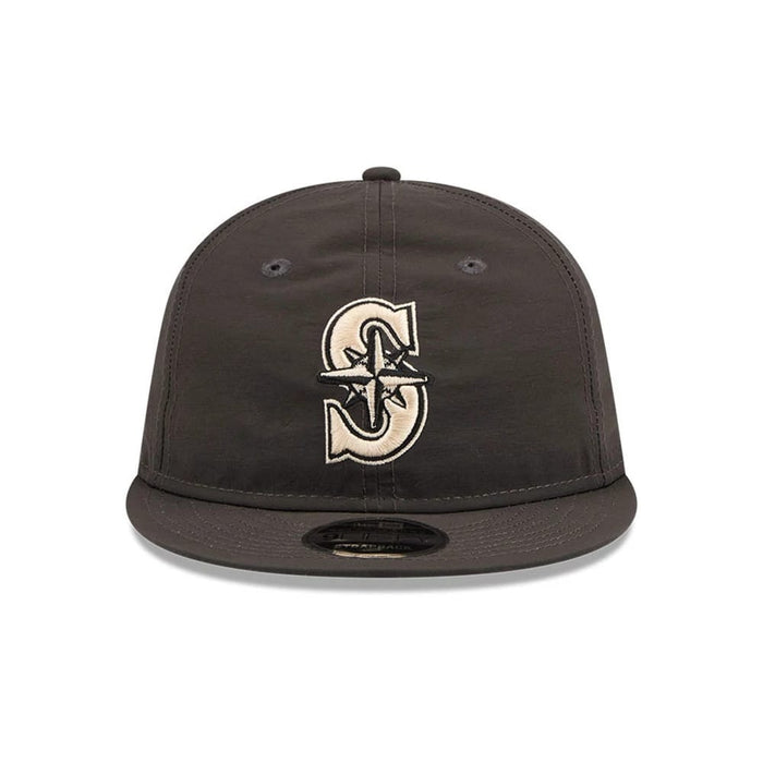 Pictured is this MLB Nylon Seattle Mariners Retro Crown 9FIFTY cap in black. 3