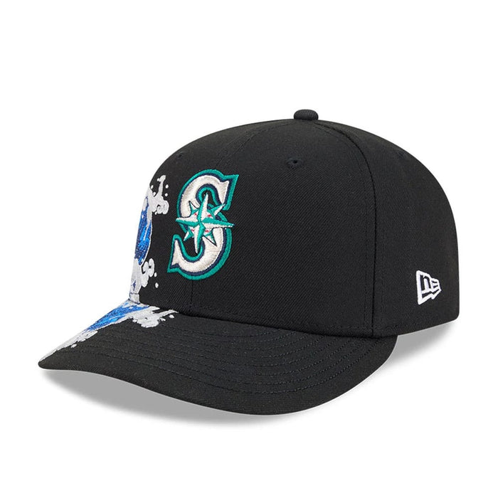 Pictured is this MLB Vissurf Seattle Mariners 9FIFTY Snapback cap in black. 4