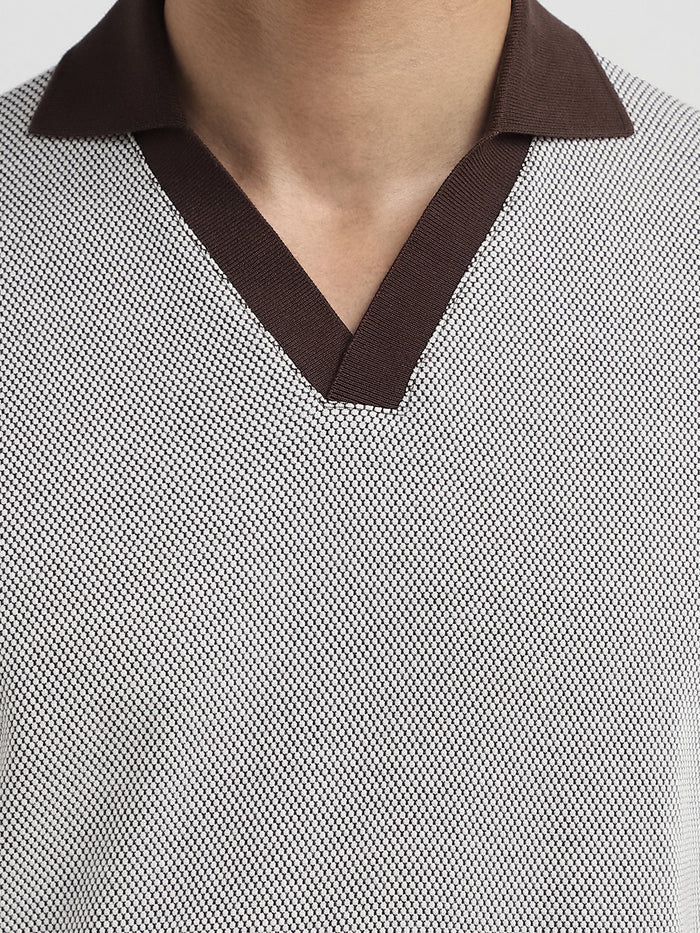 Short Sleeves Split Neck Polo