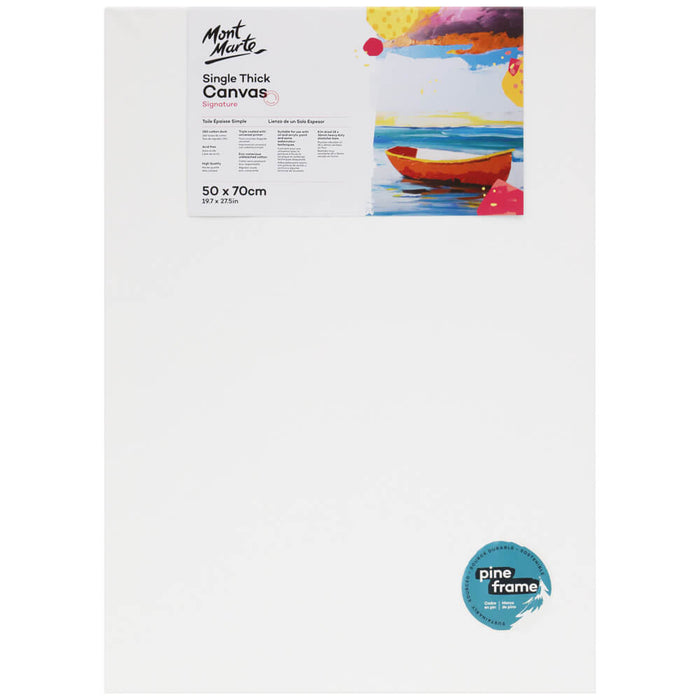 Single Thick Canvas Signature 50 x 70cm (19.7in x 27.6in)