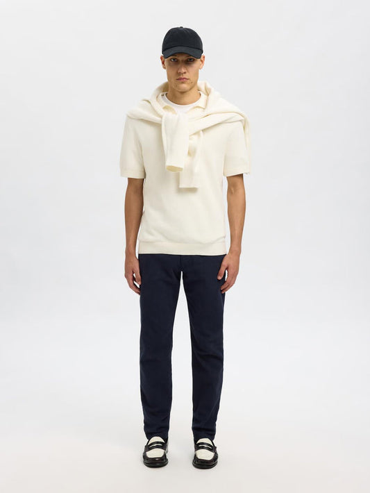 Slim Fit Structured Dyed Chinos
