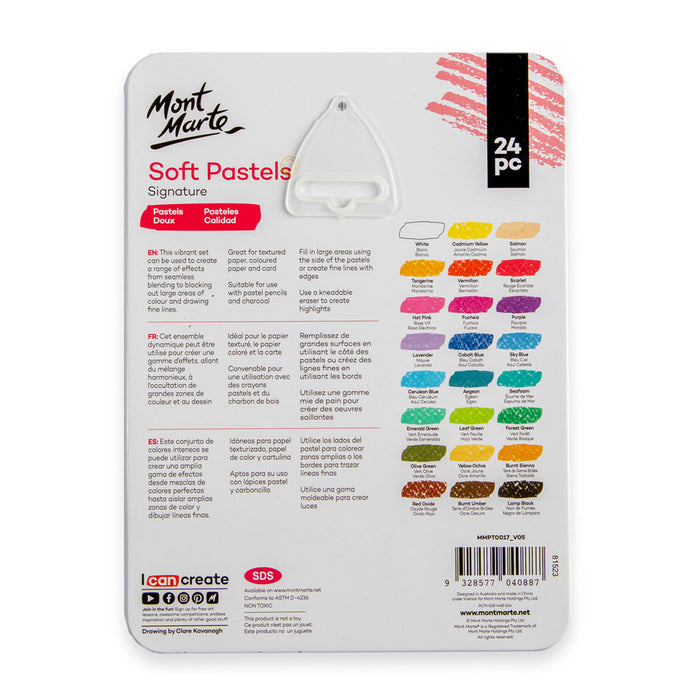 Soft Pastels in Tin Box Signature 24pc