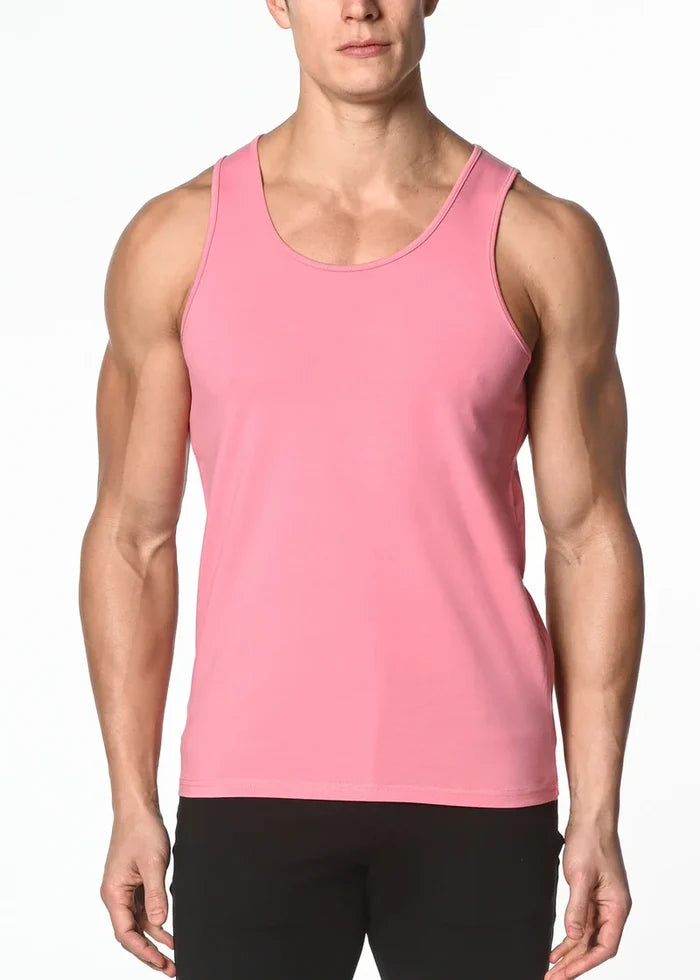 SOLID STRETCH JERSEY TANK