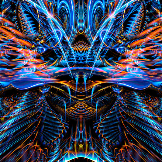 Sound Waves Over Dark Print