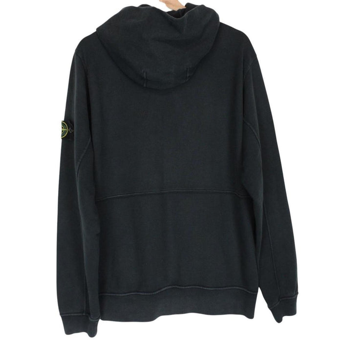 Stone Island SS 2016 Black Cotton Full Zip Hoodie Jumper