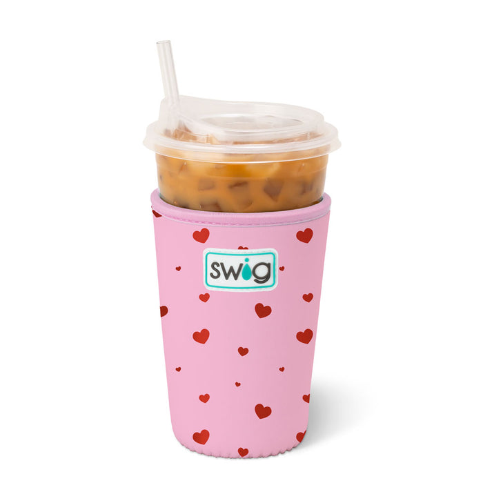 pink coolie with red hearts