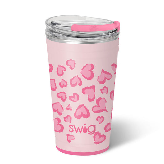 Swig PARTY CUP Wild at Heart W/ LID 24OZ
