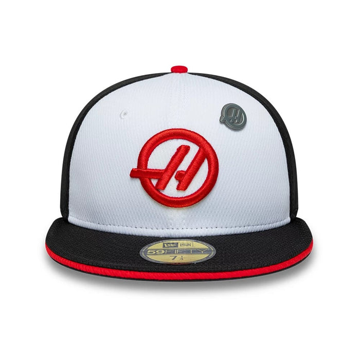 Pictured is this Summer League TGR Haas F1 59FIFTY Fitted cap in black. 2