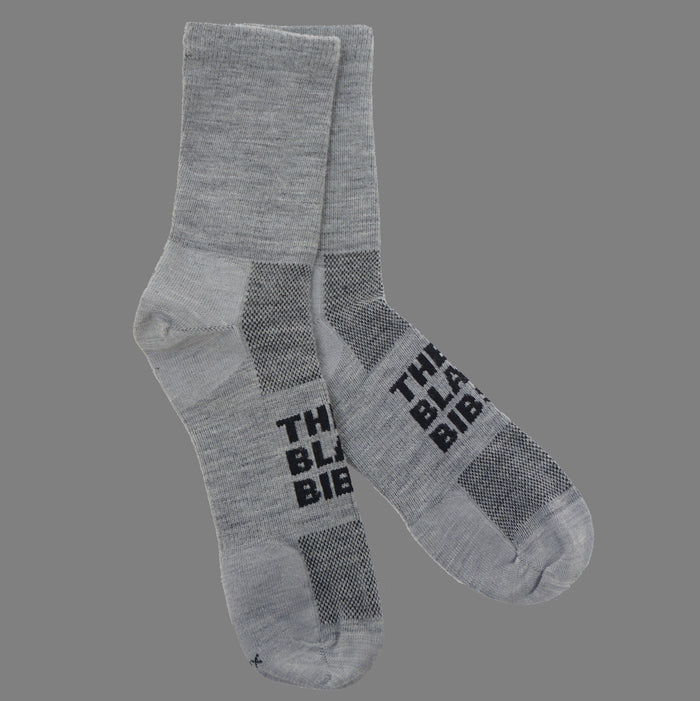The Black Bibs Socks - Merino Gray