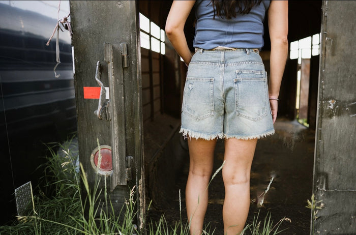 the' braided' shorts