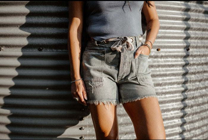 the' braided' shorts