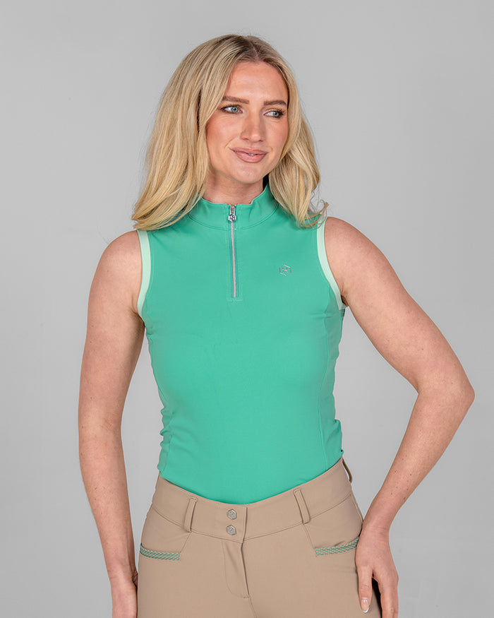 Tide Sleeveless Training Top - Sea Turquoise